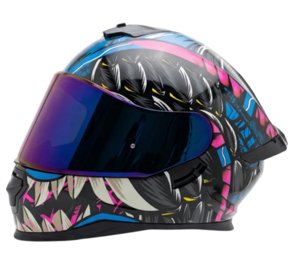 Casco doble visera JY188 visera multicolor, fotografía del catálogo suministrado